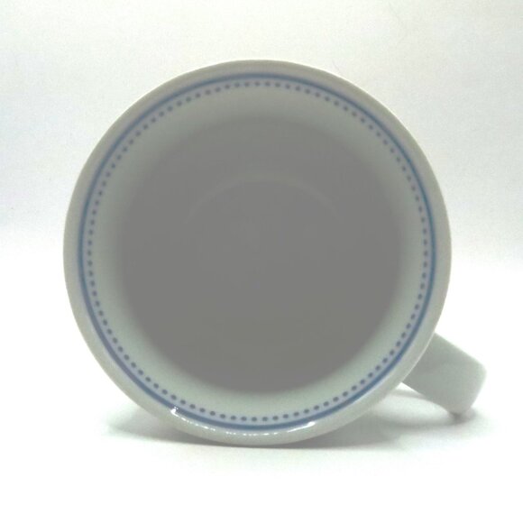Arzberg Lagune Coffee Tea Mug Cup & Saucer Blue Dots White Stoneware Germany - Picture 4 of 8